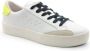 Sun68 Street Leather Tennis Sneakers Wit Geel White Heren - Thumbnail 4
