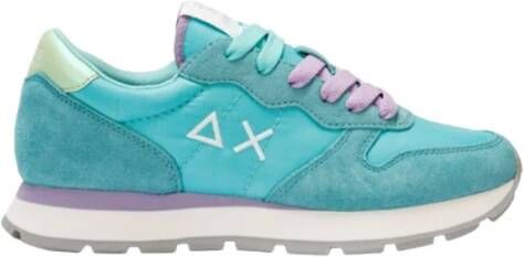 Sun68 Solid Nylon Sneakers in Aqua Multicolor Dames