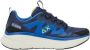 Sun68 Sportieve Sneaker in Blauwe Textiel Blue Heren - Thumbnail 1