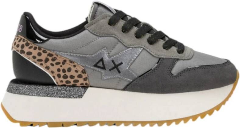 Sun68 Grijze Mix Materiaal Stargirl Schoenen Gray Dames