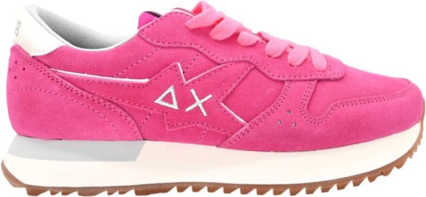 Sun68 Stargirl Suede Fuxia Sneakers Pink Dames