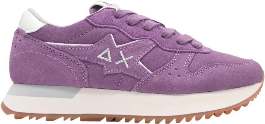 Sun68 Stargirl Suede Sneakers Purple Dames