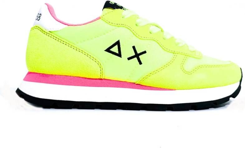 Sun68 Stijlvolle Ally Solid Sneakers Yellow Dames