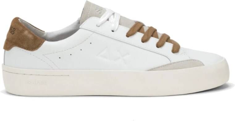 Sun68 Straatleren Sneakers in Volpe Stijl White Heren