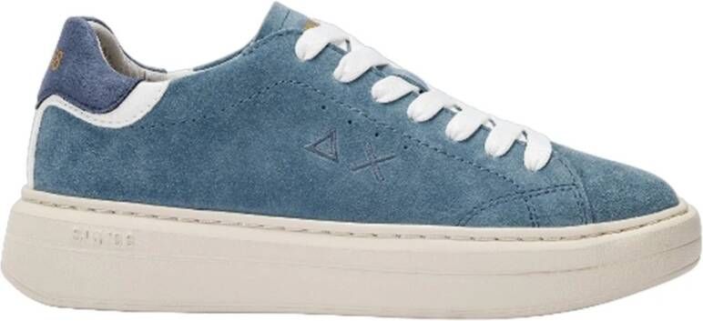 Sun68 Suede Sneaker Blue Dames