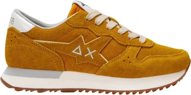 Sun68 Mosterdgele Sneaker Yellow Dames