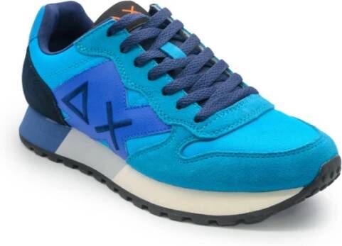 Sun68 Turquoise Heren Sneakers Jaki Solid Blue Heren