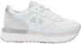 Sun68 Witte Leren Platte Schoenen White Dames - Thumbnail 1