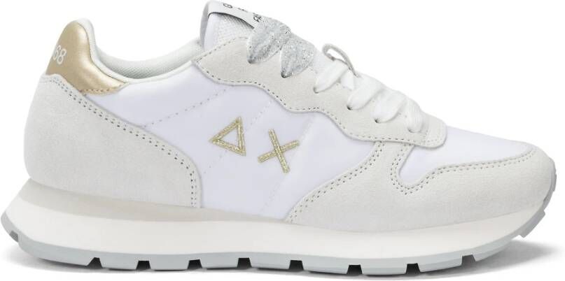 Sun68 Witte Sneakers met 4 5 cm Zool White Dames