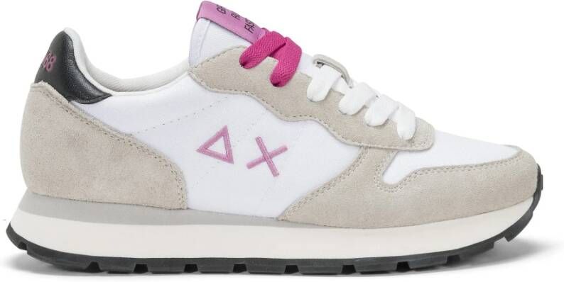 Sun68 Witte platte schoenen Ally Solid Nylon White Dames