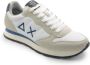 Sun68 Witte TOM Solid Schoenen met Blauwe Details White Heren - Thumbnail 2