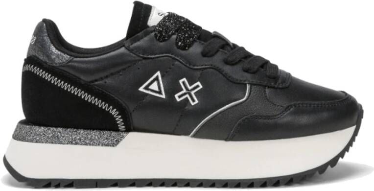 Sun68 Zwarte Sneakers Big Ally PU Black Dames