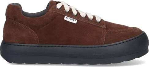 Sunnei Bruine Sneakers Brown Heren