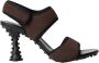 Sunnei Studded Hak Sandalen Brown Dames - Thumbnail 1