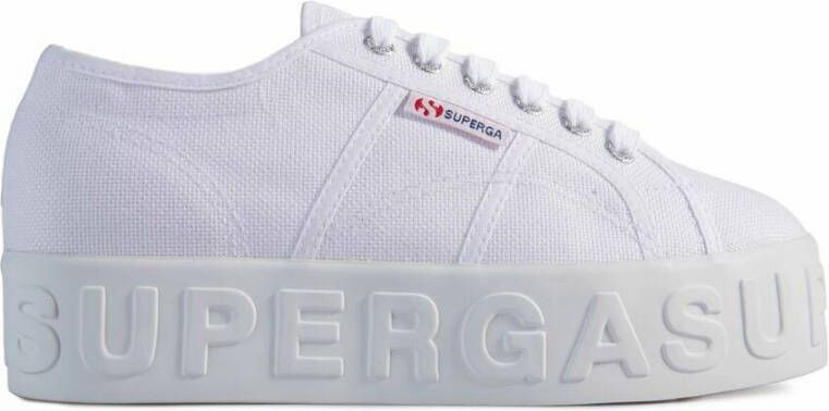 Superga 2790 3D Lettering Sneakers Wit Dames