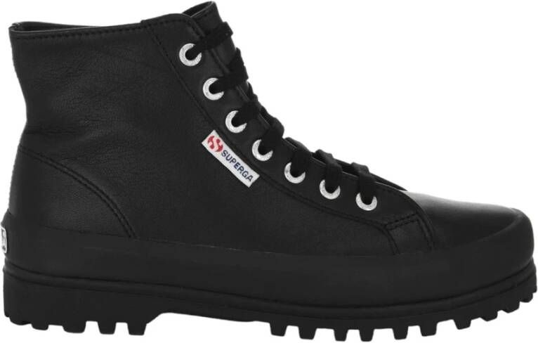 Superga Hoge Top Sneakers Black Dames