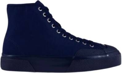 Superga Moleskin 2433-W canvas high-top Sportschoenen Blauw Heren