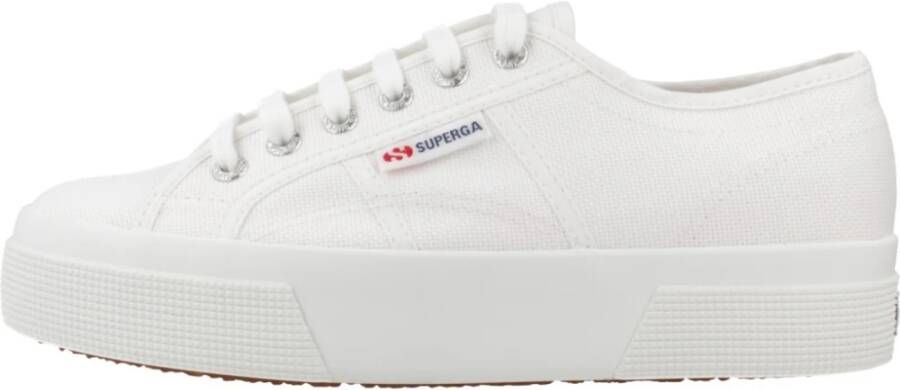 Superga Platform Sneakers voor modebewuste vrouwen White Dames