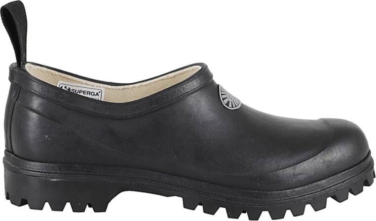 Superga Rubber Mule Schoenen Black Dames