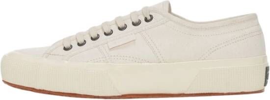 Superga Witte Canvas Veterschoenen voor White