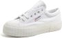 Superga 2631 Str. Platform W-w Lage sneakers Dames Wit - Thumbnail 3