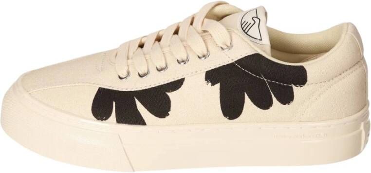 S.w.c. Stepney Workers Club Canvas Sneaker met Shroom Hands Print Beige