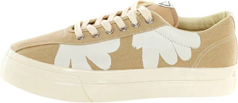 S.w.c. Stepney Workers Club Canvas Sneaker met Shroom Hands Print Beige Heren