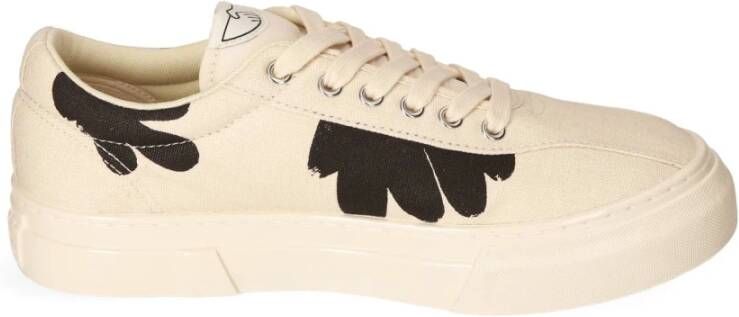 S.w.c. Stepney Workers Club Canvas Sneaker met Shroom Hands Print Beige