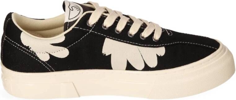 S.w.c. Stepney Workers Club Canvas Sneaker met Shroom Hands Print Black Heren