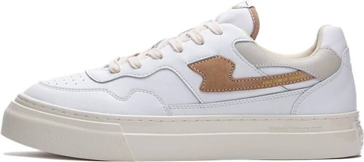 S.w.c. Stepney Workers Club Pearl S-Strike Leren Sneakers White Heren