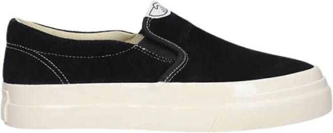 S.w.c. Stepney Workers Club Wilde Suède Sneaker met Elastische Inzetstukken Black Dames