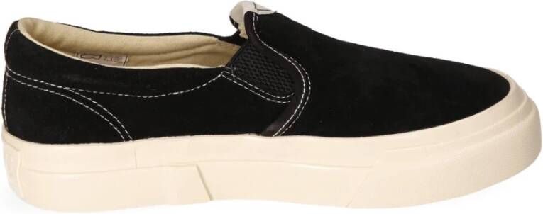 S.w.c. Stepney Workers Club Wilde Suède Sneaker met Elastische Inzetstukken Black