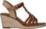 Tamaris Comfortabele sleehak sandalen met stijlvolle details Brown Dames - Thumbnail 3