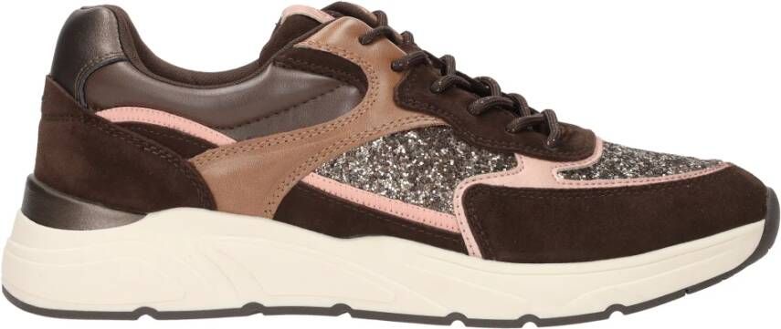 tamaris Bruine Sneakers met Comfortabel Voetbed Multicolor Dames