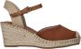 Tamaris Bruine Suède Espadrille Sleehak Sandaal Brown Dames - Thumbnail 14