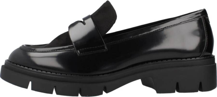 tamaris Casual platte loafers schoenen Black Dames