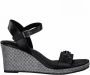 Tamaris Flat Sandals Black Dames - Thumbnail 1