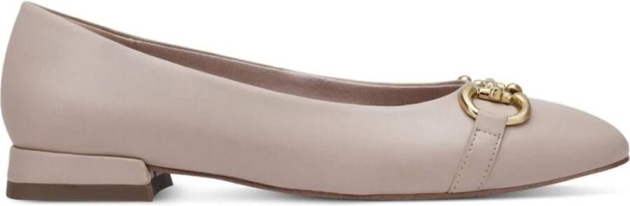 Tamaris Elegante Gesloten Ballerina`s in Beige Dames