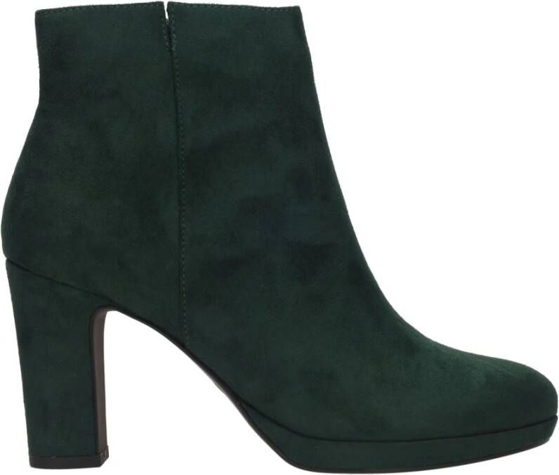 tamaris Elegante Groene Vegan Enkellaars met Rits Groen Dames