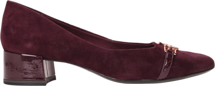 tamaris Elegante Merlot Rode Leren Pump Red Dames