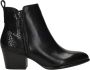 Tamaris Elegante Zwarte Dierenprint Enkellaars Black Dames - Thumbnail 2