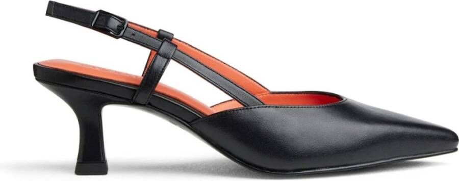 Tamaris Elegante Zwarte Platte Sandalen Black Dames