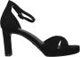 Tamaris Elegante Zwarte Sandalette Vegan Voetbed Hak Black Dames - Thumbnail 2