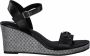 Tamaris Flat Sandals Black Dames - Thumbnail 1