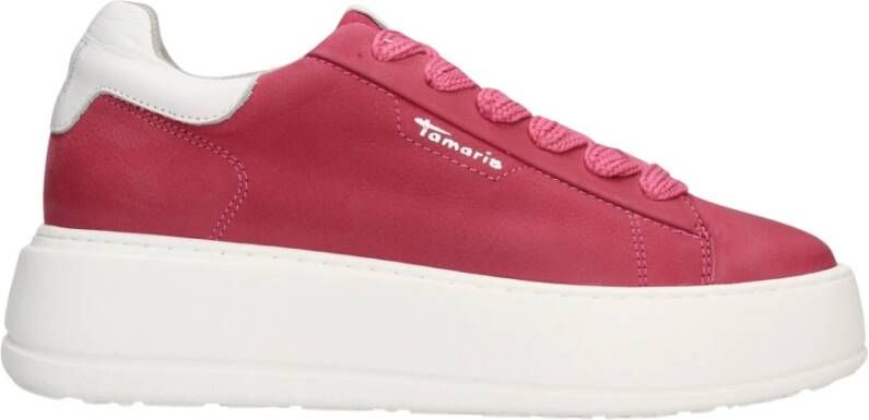 tamaris Fuchsia Platform Sneakers Pink Dames