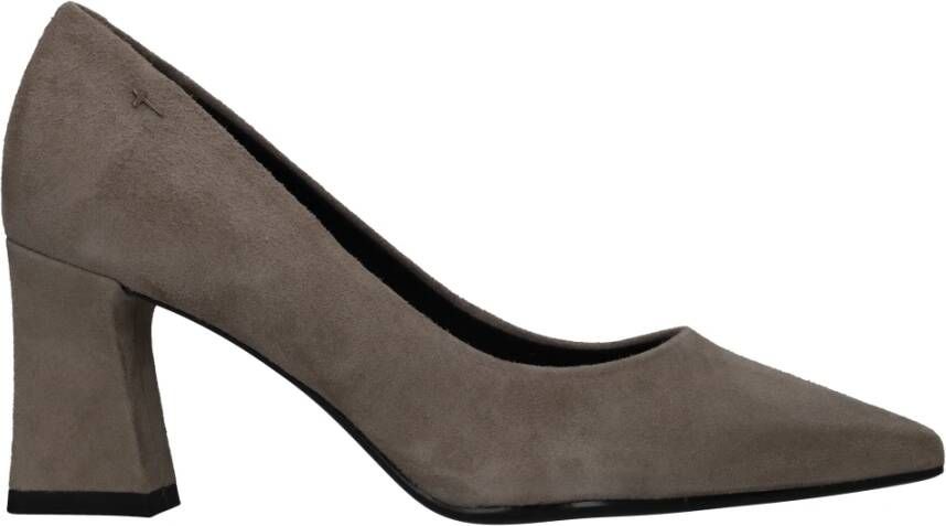 tamaris Grijze Suède Pumps Gray Dames