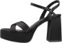 Tamaris Zwarte elegante platte sandalen voor vrouwen Black Dames - Thumbnail 2