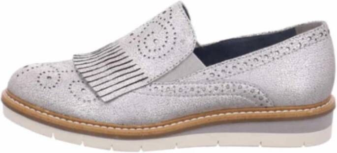 Tamaris Metallic Slipper Gray Dames