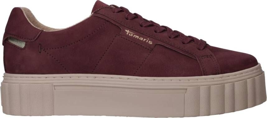 tamaris Paarse Platform Sneakers Purple Dames