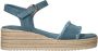 Tamaris Platform sandaal met espadrille look Blue - Thumbnail 3